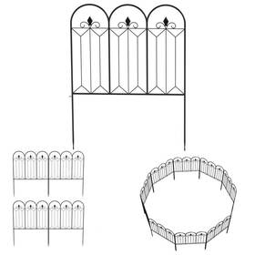 Kingdely Wfkf170141-02 20 Ft. W X 31.5 Inch H Black Steel Garden Fence Panel Rustproof