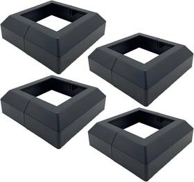 Kingsea 711181588347 Aluminum Split Post Base Cover 4 Pack Deck For Inch X4 Baseindoor
