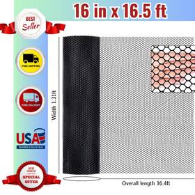 Kiwdzfu A422ph522386 Plastic Snow Fencing Mesh Hexagonal Wire Black 16 In X 16.5 Ft