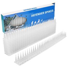 4448 Kkuyt Defender Spikes 12 Pack Plastic Bird Spike Outdoor Wall Cat And Pigeon