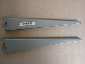 Knape & Vogt 4255444 Lot Of 2 And 182ti10.5 Twin Slot Bracket Titanium - 10.5 Inch