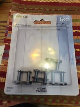 Koch Industries 7540040 Genuine Roller Chain Connector Link Nos 4 Pcs Ansi #40