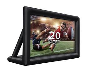 Kokebren S1tp-agwxh7o2g Of Vhfgwplp7a Inflatable Projector Screen 20ft Portable Blow Up Outdoor