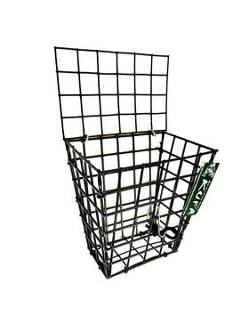 27-091 Kufa Sports Vinyl Coated Wire Bait Cage Size 7 Inch X6 X4 Black