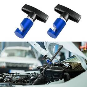 Qph0155 Kutyun 2pcs Car Hood Prop Rods Lift Support Clamp Stay Holder Piston Stop Blue Qph0155 Kutyun 2pcs Car Hood Prop Rods Lift Support Clamp Stay Holder Piston Stop Blue