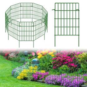 Kyate Gf-green-10p 10 Pack Garden Fence Animal Barrier Fencing 1.44 Inch Spacing Total 10.8ft L