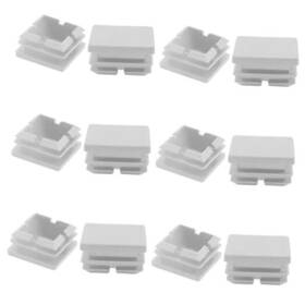 Kyu23022004 Kyuionty 12 Pack Square Plastic Plug Insert Tubing End Cap For 1 Inch White