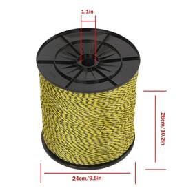 Law255138 Labwork Lightweight Electric Fence Polywire 6 Strands For Grazing Needs 1/8 Inch Diameter