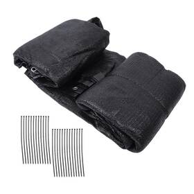Labwork Law269226 4ft X 25ft Black Tall Privacy Fence Screen Windscreen Garden Yard Mesh Shade Cover