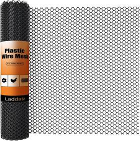 Fldxym001 Laddatz Plastic Chicken Wire Mesh - 15.7 In X 10 Ft Black For Garden Pets And Poultry