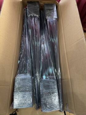 Ladech 731525283233 4x4 Fence Post Anchor Ground 24 Inch Spike Length Metal Black Powder Set Of Four