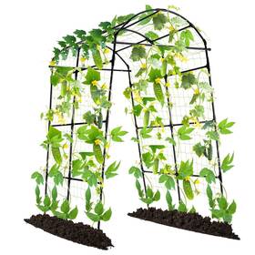 Lalahoni Rj-zwptj-h220w180 Garden Arch Trellis For Climbing Plants Outdoor 7 Ft Tall Arbor Large Tunnel Tre