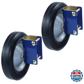 B0cssdt45d Lawneagle 2 Pack 8-inch Gate Wheels Metal Tubular Heavy-duty Steel Frame Ha