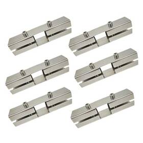 Lbkyj 734376597399 6 Sets 1.18 Inch X Square Tube Fittings Stainless Steel 3 Way