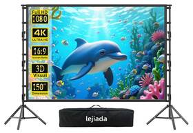 Screen-150st Lejiada 150 Inch Outdoor Projector Screen With Stand 4k Hd Portable Movie For Bac Screen-150st Lejiada 150 Inch Outdoor Projector Screen With Stand 4k Hd Portable Movie For Bac