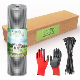 Lef-hcs2-1236100 Lienffy Hardware Cloth 1/2 Inch 36inx100ft 19 Gauge Chicken Wire Fencing Hot Dip Galv