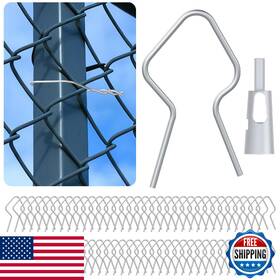 Lifence B0fsz4dddx 200x T-post Fence Clips With Drill Chuck Tool 11-gauge Galvanized Heavy-duty