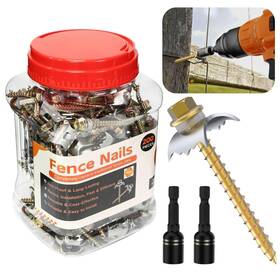 Lifence Lf8026 200 Pcs Fence Staples 304 Stainless Steel Nails For Softwood Reusabl