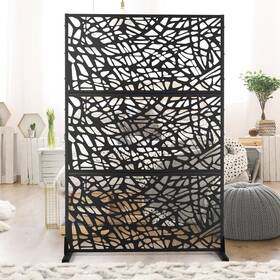 Hd-tjs164 Lirago 72 Inch X 47 Outdoor Metal Privacy Screen Garden Fence In Web Pattern Hd-tjs164 Lirago 72 Inch X 47 Outdoor Metal Privacy Screen Garden Fence In Web Pattern