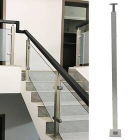 Liuchongyang99 J6h6bxl Glass Railing Post 42 Inch X1.5 Stainless Steel Satin Finish Stairs Deck Rail