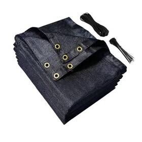 Liyeli Ysw008 90% Black Sun Shade Cloth - Fence Privacy Screen Breathable Mesh Tarp 12x12 Ft