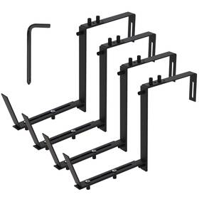 Ljg 717971901242 4pcs Adjustable Planter Box Brackets Flower Holders Window Boxes Planters Ho