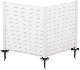 Llc 744759743930 50 Inch W X 48 H Outdoor Privacy Screens Aluminum Post For Acs Pool Pumps Etc