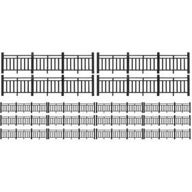 Logofun 004-16145257 20 Pcs Dollhouse Miniature Fences Garden Fence Landscape Decorative F