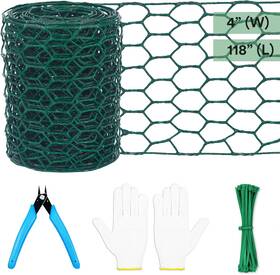 Lucomb 705354008923 Floral Chicken Wire For Craft 4 X 118 Inch Lightweight Galvanized Hexagonal Chic