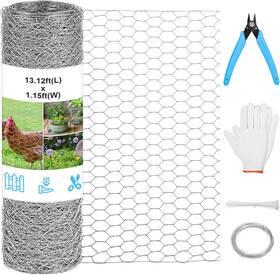Lb4007 Lucomb Chicken Wire Mesh 13.7 In X 157 Silver Floral Poultry Netting Lb4007 Lucomb Chicken Wire Mesh 13.7 In X 157 Silver Floral Poultry Netting