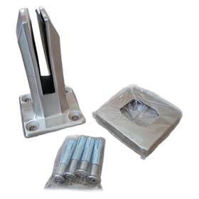 Lukloy Spg-304-960g-brush-new Glass Railing Spigots 304 Stainless Steel Clamps