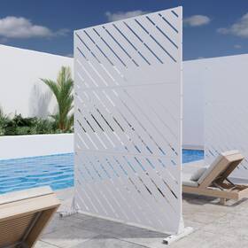 Syj-0502ps-54 Lumioca Metal Privacy Screen Outdoor Freestanding Scr