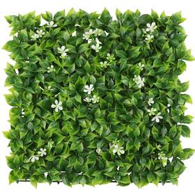Luyue M1-caopi-a12 12pcs Artificial Grass Wall Panels 20 Inch Greenery Backdrop Boxwood Leaf Hedge