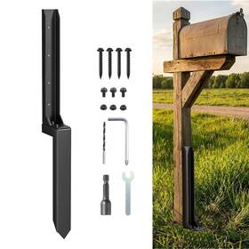 Lxdhsrta Lxd-885 Fence Post Repair Kit 1-pack Heavy Duty Steel Anchor Stakes For 4