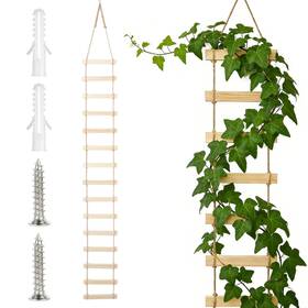 Lycortrade Rj45545 Extra Tall 3ft Wooden Ladder Trellis For Climbing Plants - Sturdy Indoor/outd