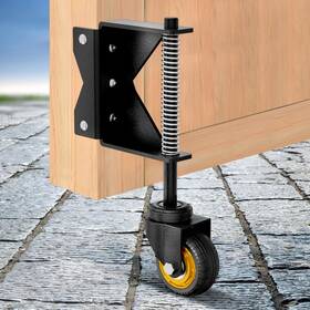 Bkgd-br-r-03sx1 Lygoeege 3inch Gate Wheel 160lbs Capacity Spring-loaded Absorbing Solid Rubber Tire