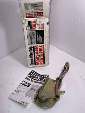 Maasdam 045408081503 Powftr Pull Fence Wire Grip 8050-10 Nib Open Box