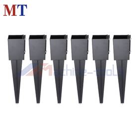 Machine-tools Mt6148697 6 Pack 24x4x4 Fence Post Anchor Ground Spike For Mailbox Spikes Stake