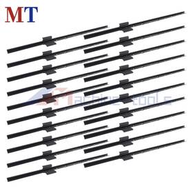 Machine-tools Mt7542946 20 Pcs Metal Black Fence Posts 3 Ft Heavy Duty U-post For Garden Yard Farm Lawn