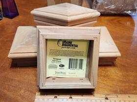 Maine Ornamental 64263 Post Cap Inch Newport High Pyramid Redwood Fence Deck Fits 4 X