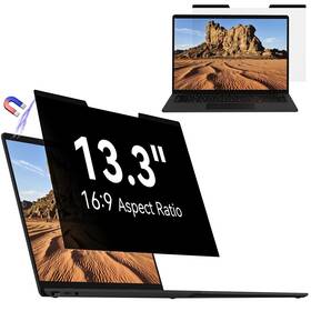 Mamol 762704276371 Magnetic Laptop Privacy Screen 13.3 Inch 16 9 Aspect Removable Anti Gl