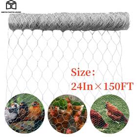Marddpair Mp970535l 24 Inch 150ft 2 Holes Galvanized Poultry Net - Metal Fencing / Chicken Wire