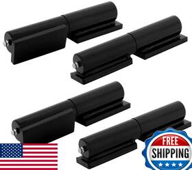 Mattin B0b1q4vg15 4-pack 7 Inch Heavy Duty Weld-on Gate Hinge Black Steel - 900lb Capacity