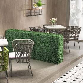Mecale 763515105850 33 Inch X 14 Green Artificial Room Divider Decorative Privacy Screen