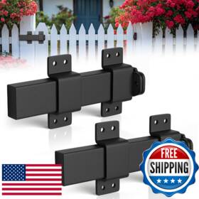 Meemeng B0fgdjt79k Slide Gate Latch Door With Padlock Hole Adjustable Lock Fit For Wo