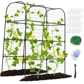 Meimeida 774356335863 7ft Cucumber Trellis For Raised Bed Garden Arch 7ft/86.61 70.86 Inch
