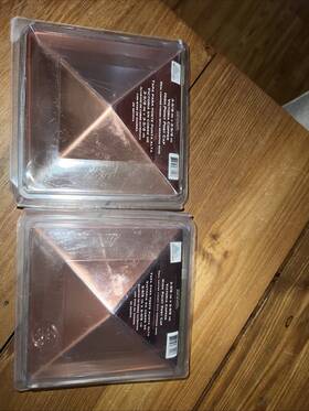 Mendocino 737164881113 Victoria High Point Copper Pyramid Deck Post Cap 3.5/8x3.5/8 Set