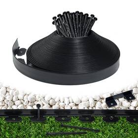 Meoslss Gardenedging 5 5 30 Landscape Edging Border 100 Ft 2 Inch Tall With 180 Spikes Plastic Fo