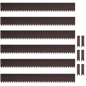 Meyoppm 708200739781 4 Inch Metal Landscape Edging 6 Pack Heavy Duty Galvanized Steel Garden Edgi