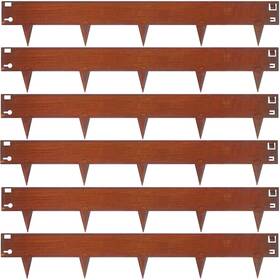 Meyoppm 717717543156 42 Inch Cor-ten Steel Landscape Edging 7.9 Hammer In Metal Ed